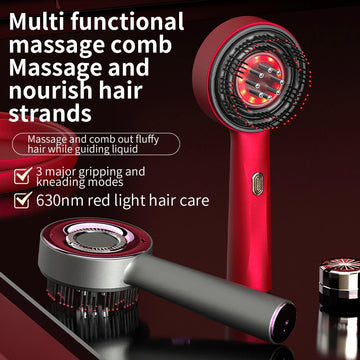 Massage Comb Vibration Red Light Therapy Hair Growth Massage Scalp, Brush Anti Hair Loss, Liquid Oil Applicator