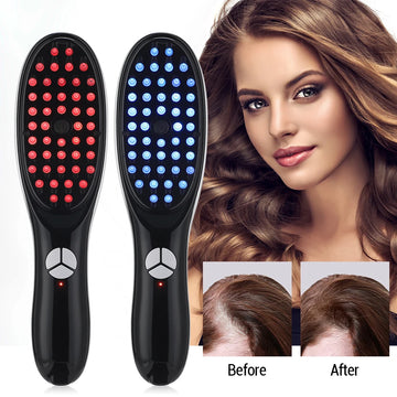 Sonic Vibration Scalp Massager, Red Light Therapy Head Massage Comb, Anti Hair Loss, Anion Spray Hair Growth Brush Stress Relief
