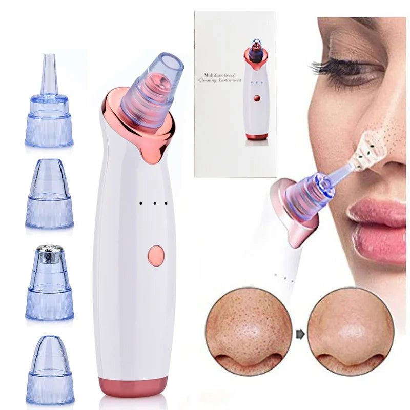 USB Rechargeable Blackhead Remover,  Suction Pore Cleaner, Extractor Acne ,Whitehead Pimple Removal Spot Cleaner